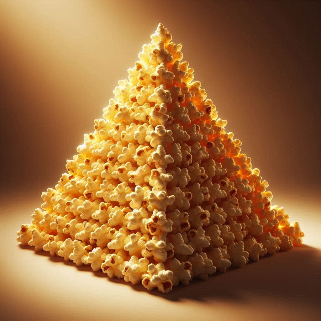 Buttered Popcorn Pyramid